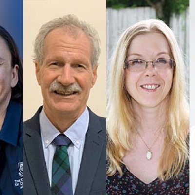 UQ's new ASSA fellows, announced today, from left: Professor Sara Dolnicar, Professor Peter Clarkson, Professor Julie Henry and Professor Justin Kenardy. 